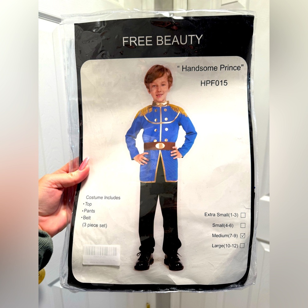 Boys Prince Charming Costume Dress-Up Costume Birthday Size Medium